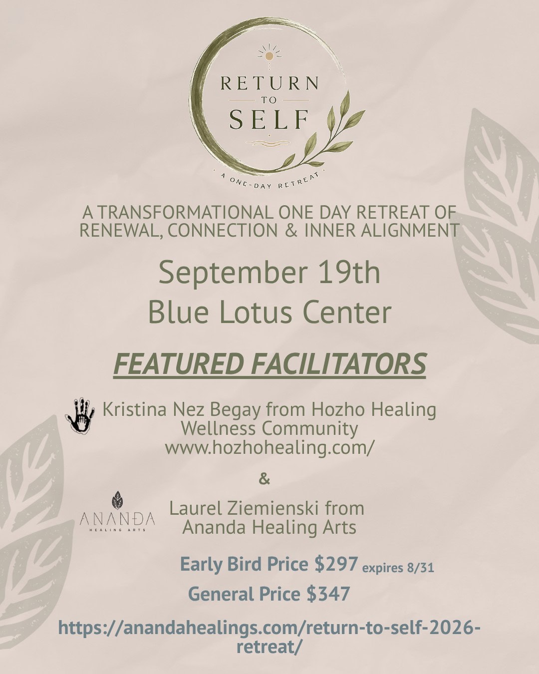 Sacred Awakening Level 1 training program flyer